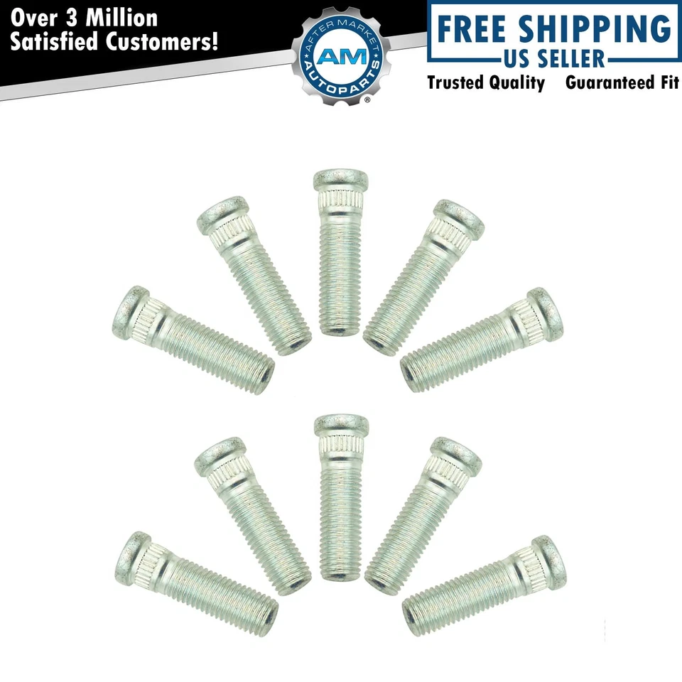 Dorman Wheel Lug 螺钉前后套件适用于别克凯迪拉克 GM 本田 Saab — 第 1/4 张图片