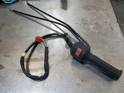 1987 1988 1989 Honda CBR600F1 Hurricane Throttle Tube Assembly & Cables!!! - Image 1 of 4