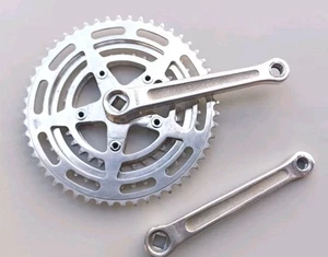 Stronglight 99 Pédalier Triple Crankset 52/42/32 Old Bicycle Vintage Vélo Route - Imagen 1 de 14