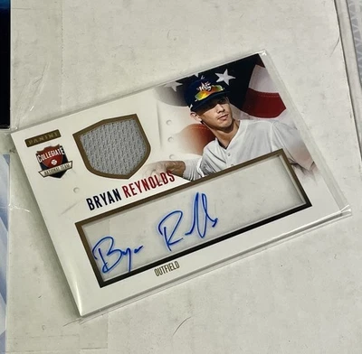 2014 Panini USA Baseball Bryan Reynolds Jersey Auto #72/99 Pirates - Image 1 of 4