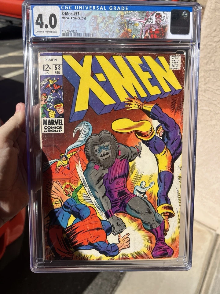 X-Men #53 CGC 4.0(1969) - 1st US Comic Work By Barry Windsor Smith-Presents Well - Image 1 of 1