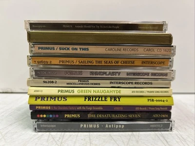 Primus Lot Of 11 CD’s, Brown Album, Antipop, Suck On This, Frizzle Fry, More! Foto 1 de 2