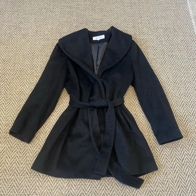 Calvin Klein Women Peacoat in Shawl Collar Black Wool Lined Mid Length Sz Medium - Image 1 of 4