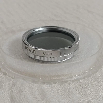 30mm Polarizer PL Glass Lens Filter Japan Polarizing Bower V-30  - Image 1 of 4