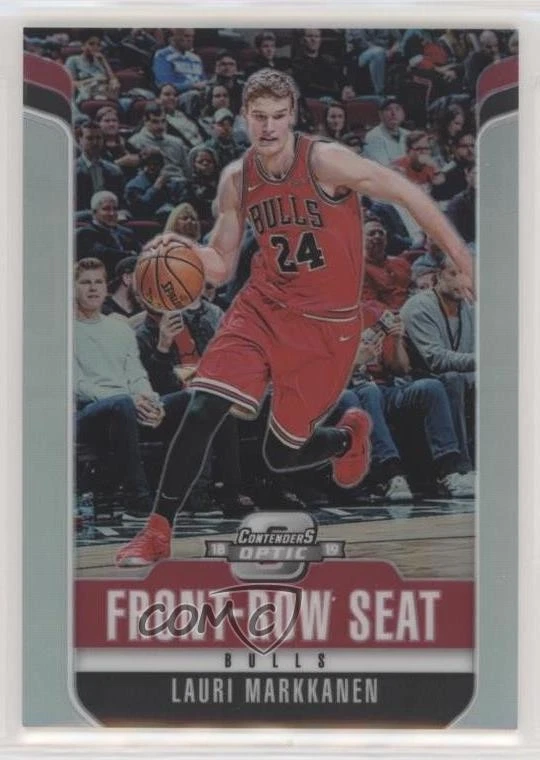 2018-19 Panini Contenders Optic Front Row Seat Prizms Lauri Markkanen #18 - Image 1 of 2