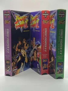 Street Fighter II V Anime VHS Lot (3 Tapes, 1997) DUB — Vintage OOP Manga Video - Picture 1 of 10