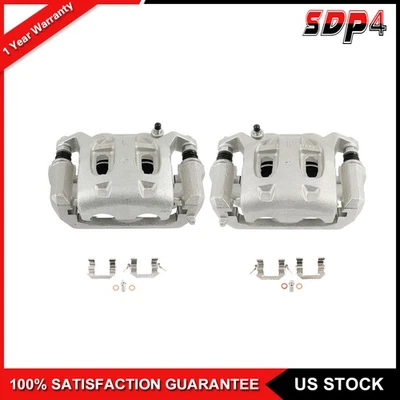 Front Set Brake Calipers w/ Bracket Fits 2006-2012 Infiniti FX35 V6 3.5L - Image 1 of 4