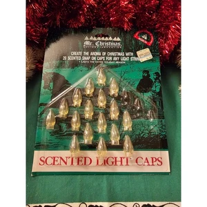 17 Vintage Mr Christmas Duftlichtkappen für Lichterstränge OVP  - Bild 1 von 3