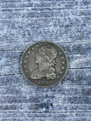 1837 Capped Bust Quarter 25c - Image 1 of 2