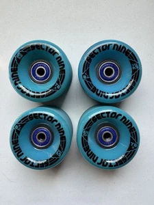 New Sector Nine 64mm 78A Nine Balls Longboard Wheels Blue Set - Picture 1 of 6