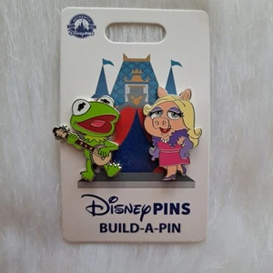 Disney Parks Muppets Kermit The Frog & Miss Piggy Build A Pin 2 Pin Set OE 2025 - Picture 1 of 2