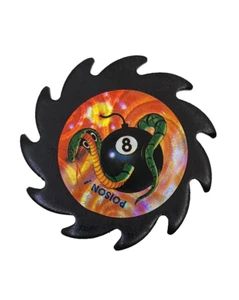 Metall 8 Ball Slammer Sägeblatt Vintage POG Milchkappe Spiel - Bild 1 von 2