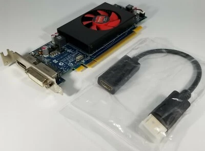 AMD HD 8490 Video Card 1GB DVI DisplayPort HDMI Windows 10 Dell Slim Low Pro SFF - Image 1 of 4