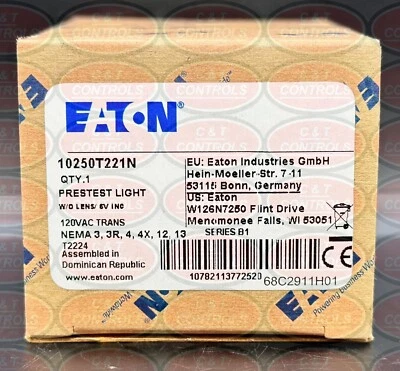Eaton 10250T221N Pretest Light New In Box USA Stock - Image 1 of 4
