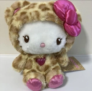 Sanrio Hello Kitty Gal Bär Plüschtier gelb Leopardenmuster aus Japan - Bild 1 von 3