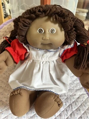 Vintage Kohlpflaster Kinder dunkle Haut Puppe Gesicht 5 Formen erster Zahn - Bild 1 von 4