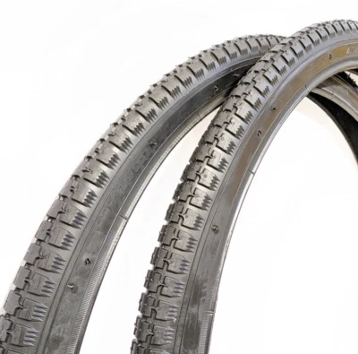 2x Fahrradreifen 26 x 1.75 Zoll 47-559 Schwarz für Oldtimer, Reifen 26 Zoll - Bild 1 von 2