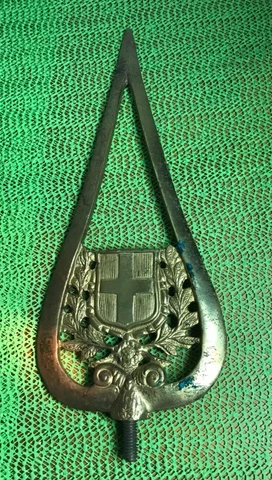 Vintage Detailed Brass Cross Flag Topper or Finial 10.5" Cover