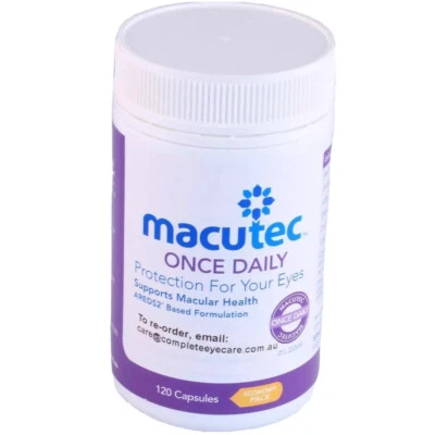 Macutec Once Daily 60 or 120 Capsules protects your eyes Supports Macula Health - Image 1 of 4