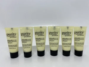 6X Philosophy Purity Simple Pore Extractor Exfoliating Clay Mask .17 oz = 1 oz - Picture 1 of 3