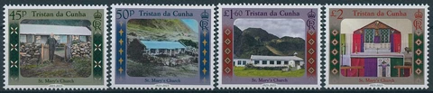 Tristan da Cunha Stamps 2023 MNH St Mary's Church Churches Religion 4v Set Cover