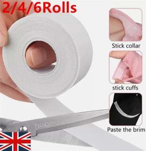 2-6 Rolls Neck Collar Sweat Pad Shirt Collar Protector Invisible Protection - UK - Picture 1 of 23