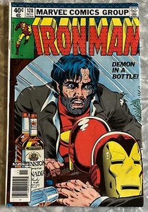 IRON MAN 128 MARVEL COMIC DEMON IN A BOTTLE NEWSSTAND ALCOHOLISM NOVEMBER 1979 - Picture 1 of 3