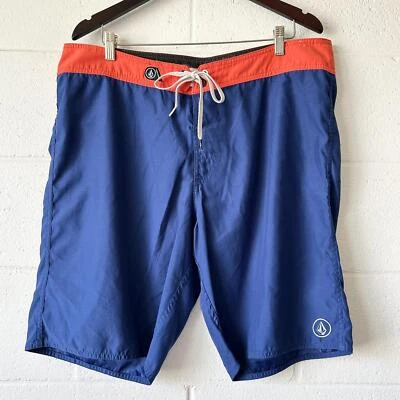 Volcom Blue Orange Colorblock Boardshorts Swimsuit Men’s 38 Waist - Image 1 of 4
