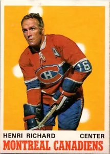 1970-71 O-Pee-Chee HENRI RICHARD Montreal Canadiens #176 ¡Excelente/como nuevo! - Imagen 1 de 2