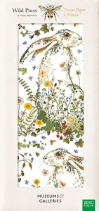 Wild Press by Helen Ahpornsiri Wildflower Hare Pack of 4 Sheets of Tissue Paper - Picture 1 of 1