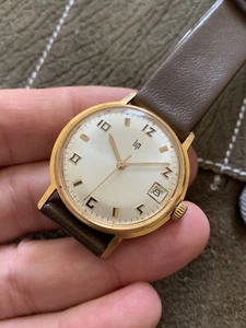 Lovely Vintage Lip Mens Dress Watch GP Case 34,8mm Cal. RSC555 B - Picture 1 of 12