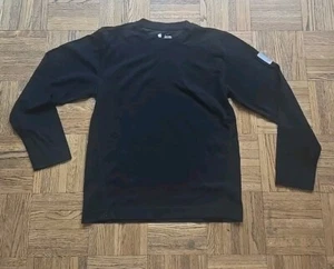 Apple Logo Employee Engineer Shirt Black Long Sleeve Steve Jobs Rare Sz Small - Picture 1 of 10
