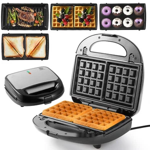 4-IN-1 Kontaktgrill Paninigrill Sandwich Maker Sandwichtoaster Waffeleisen 850W - Bild 1 von 17