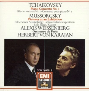 TCHAIKOVSKY PC #1, MUSSORGSKY Pictures / Alexis Weissenberg (CD, 1988, EMI) - Picture 1 of 3