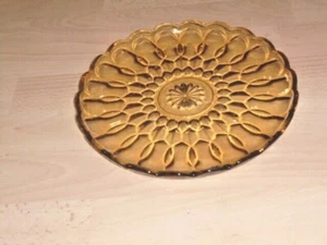 schicke große Schale - Kristall- Glas - geschliffen flach rund 25,5x2cm  - Bild 1 von 5