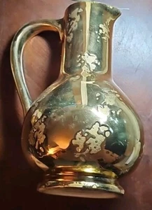 Vintage McCoy 24K Weeping Gold 9" Tall Pitcher - Picture 1 of 4