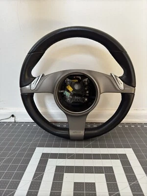 Volante de cuero negro Porsche Boxster Cayman 911 Carrera OEM 2009-2012 Foto 1 de 2