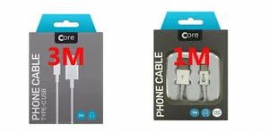 Samsung S8 S9 S10 A5 & A3 2017 Fast Charger Type C USB Data Cable Lead Huawei LG - Picture 1 of 6