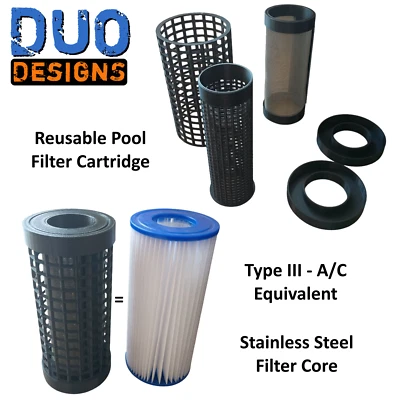 Re-usable Washable Pool Filter Compatible with Bestway Type 3 / Intex Type A/C - Image 1 of 4
