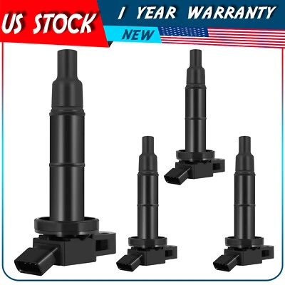 Paquete de 4 bobinas de encendido para Toyota RAV4 2004 2005 2006 2007 2008 2,4 L L4 UF333 Foto 1 de 4
