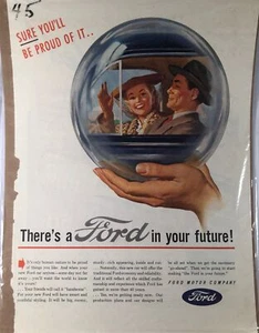 1945 Vintage Ford Ad - SURE YOU'LL BE PROUD OF IT. - Picture 1 of 2