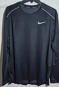 Nike Dri-FIT Rise 365 Herren Langarm Running Training Gym Shirt Schwarz XL - Bild 1 von 4