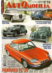 AUTOMOBILIA 59 PANHARD 24 WOLSELEY 1957 1976 RENAULT REINASTELLA HOTCHKISS GS - Bild 1 von 2