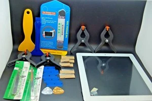 Kit de Écran Digitizer, Numériseur Blanc iPad 2, Bouton Home, Adhésif, Outils - Afbeelding 1 van 3