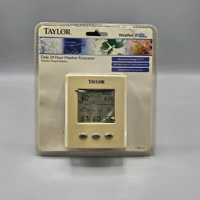 Taylor Daily 24 Hour Weather Forecaster 1380-21 New & Sealed - Image 1 of 4