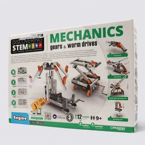 Mecánica Engino Discovering STEM: engranajes y accionamientos helicoidales con 12 modelos - Imagen 1 de 5