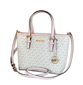 BOLSO DE HOMBRO MICHAEL KORS JET SET TRAVEL XS CARRYALL MK ROSA VAINILLA - Imagen 1 de 10