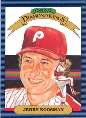 1986 DONRUSS DIAMOND KINGS JERRY KOOSMAN PHILADELPHIA PHILLIES #23 - Image 1 of 2