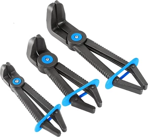 3pcs Hose Clamp Pliers Set 90° Angled Plastic Fuel Line Brake Radiator Coolant - Picture 1 of 11