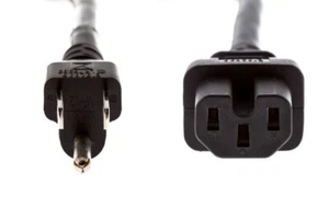 x500 Bulk Lot Volex 6ft Notched 18AWG IEC C15 3 Prong Power Supply Cords Cables - Picture 1 of 1